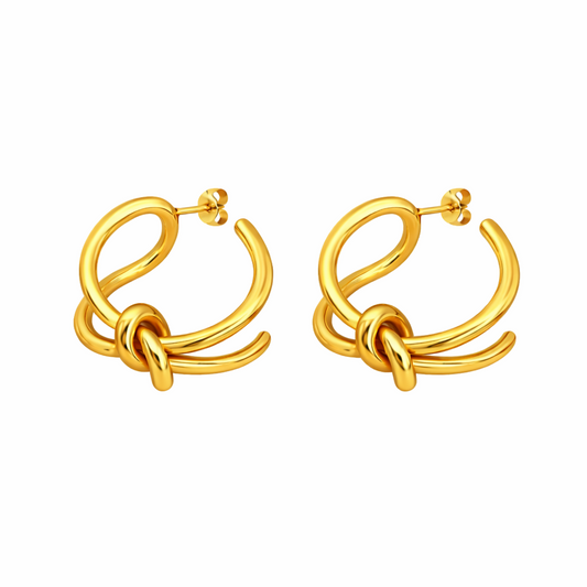 Eterna Knot Earrings hoop earrings Febae India