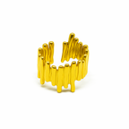 Molten Drape Ring in 18K PVD gold by Febae