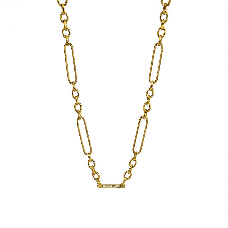 Golden Link Luxe Chain, 18K PVD gold necklace by Febae