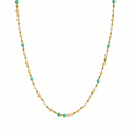 Pastel Harmony Bead Necklace in 18K PVD gold by Febae