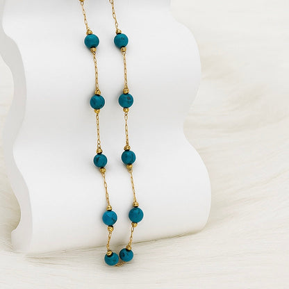 Blue Harmony Bead Necklace