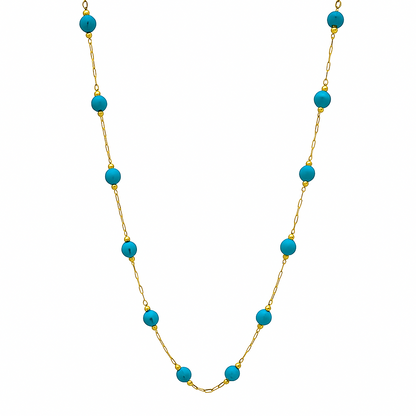 Blue Harmony Bead Necklace