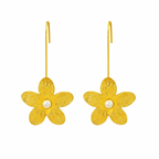 Golden Bloom Earrings in 18K PVD gold by Febae – view 2