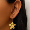 Golden Bloom Earrings in 18K PVD gold by Febae