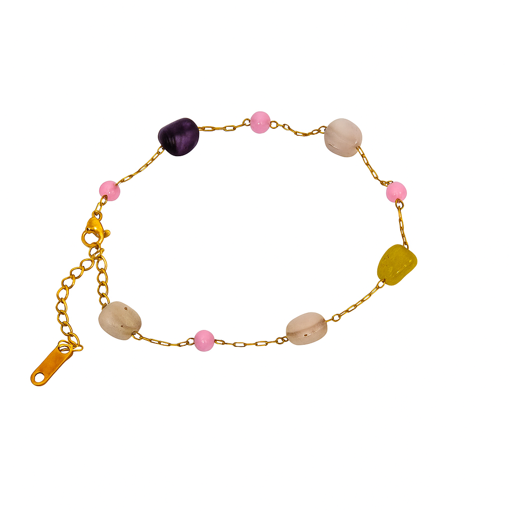 Serene Stone Bracelet in 18K PVD gold by Febae