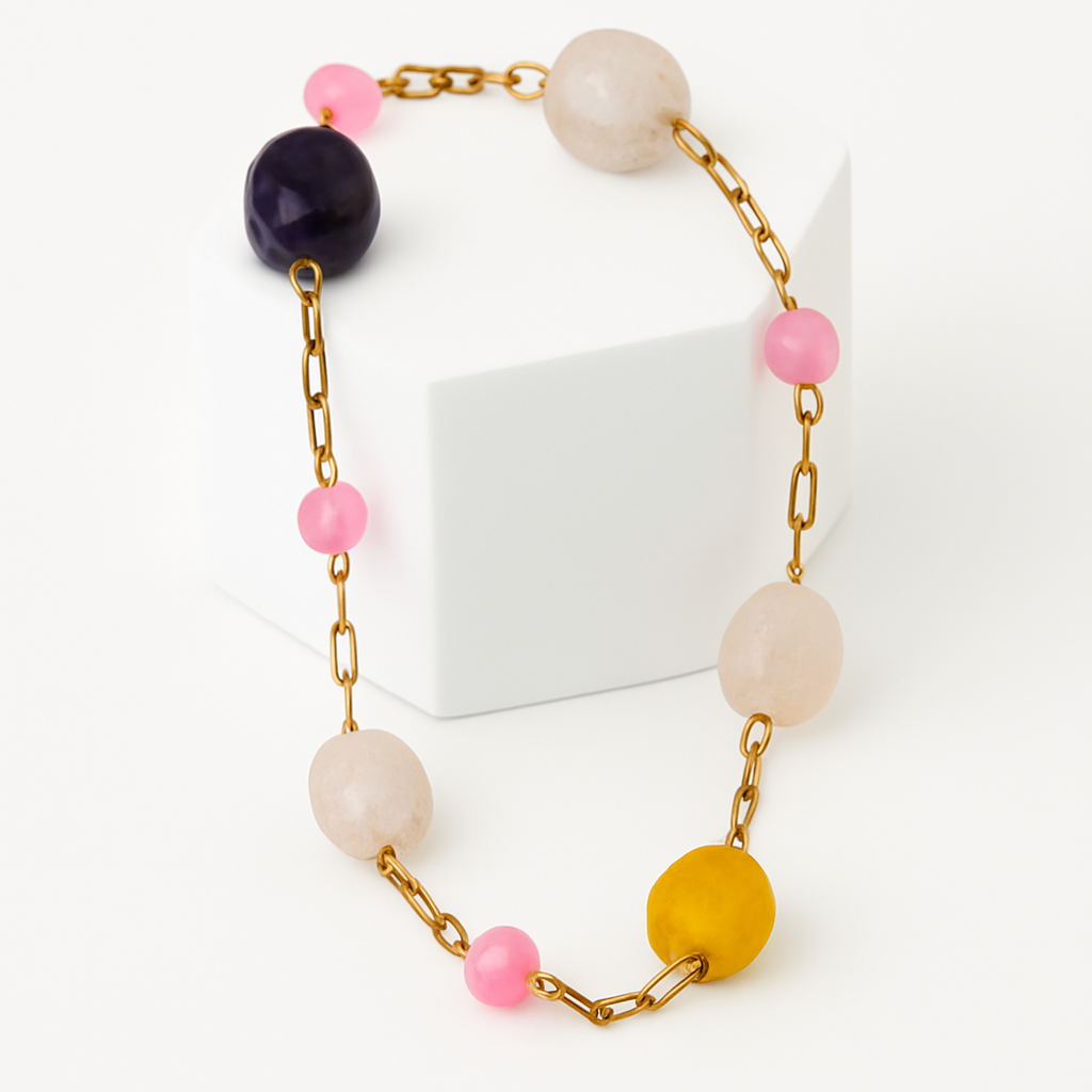 Serene Stone Bracelet in 18K PVD gold by Febae – view 3