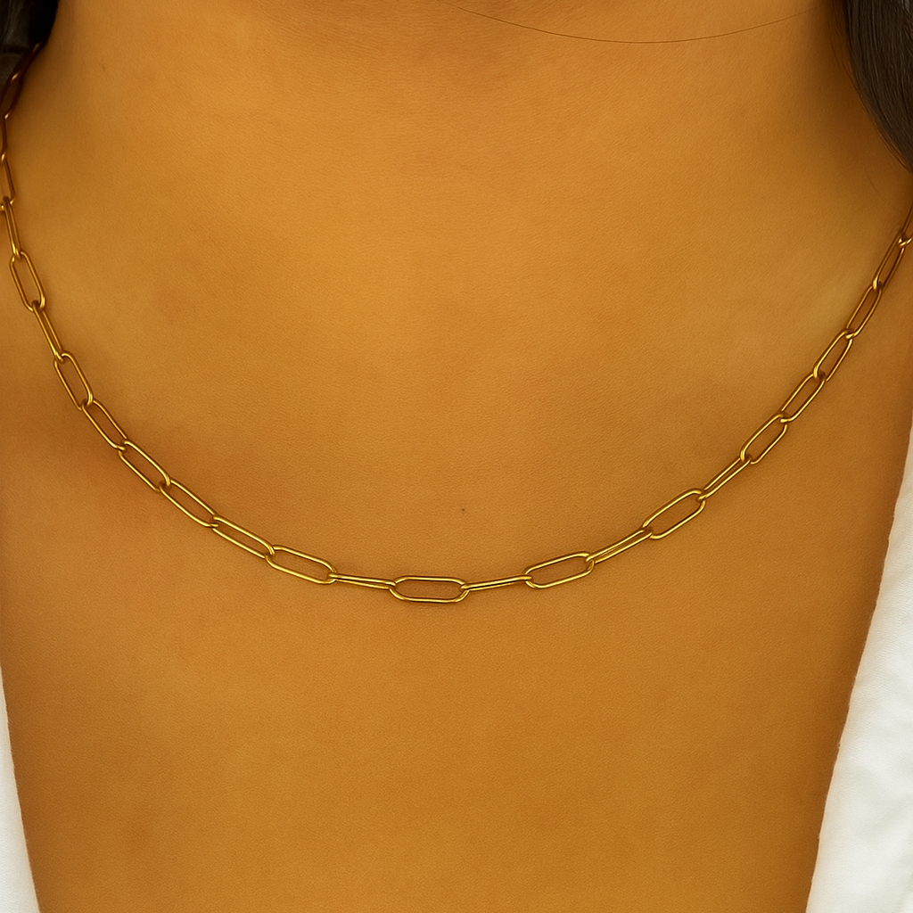 Luna Link Necklace in 18K PVD gold by Febae – view 2