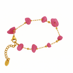 Rosé Bloom Bracelet in rose-gold PVD by Febae
